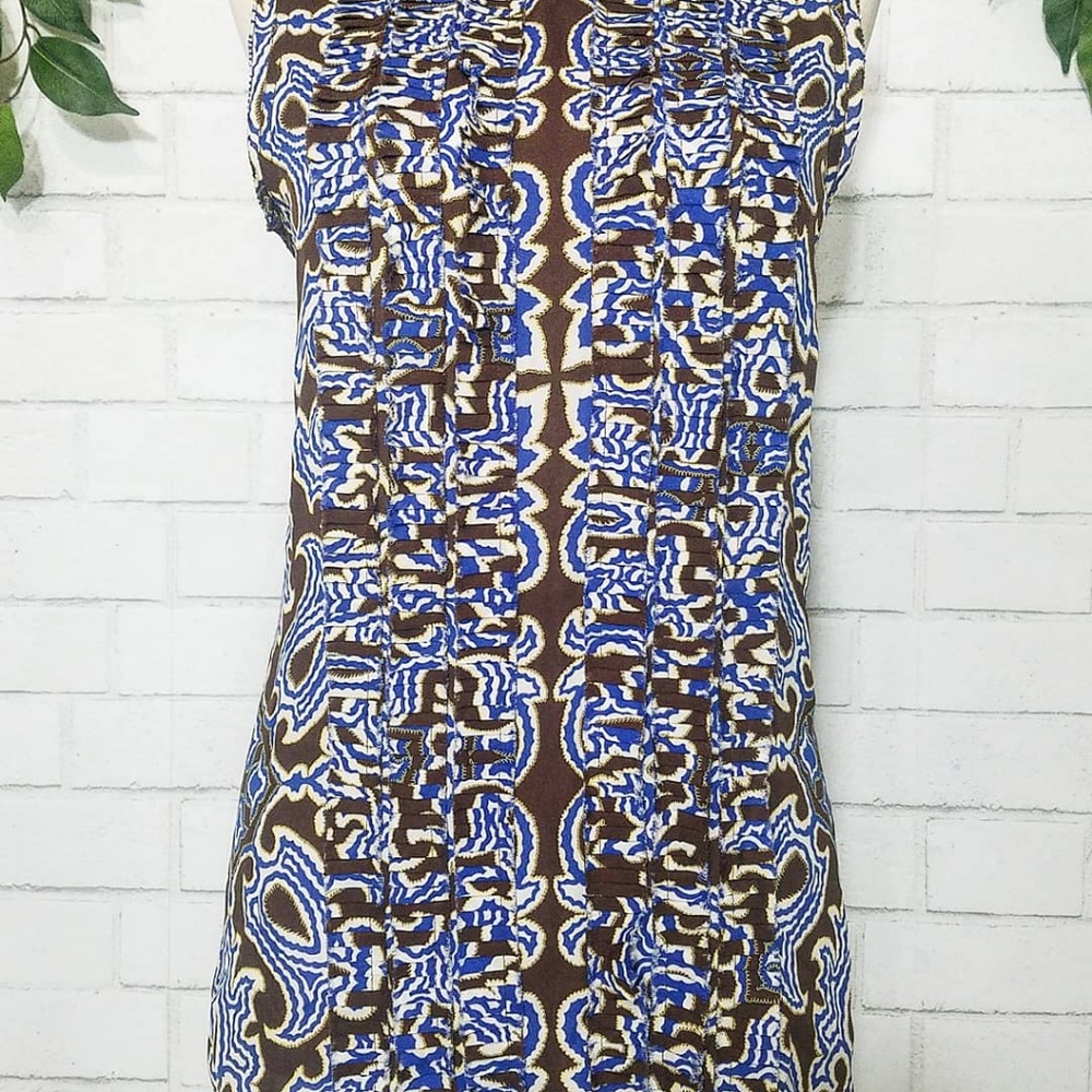 Tory Burch Silk Ruffle Tank - Picture 2 of 4